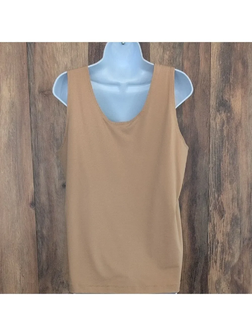 NWT Chico's Classic Tan Stretch Camisole Tank Top 3/L          -A809